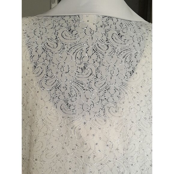 Vintage R & M Richards Size 18 Jeweled Evening Cocktail Holiday Tank Top & Jacke - Picture 7 of 8